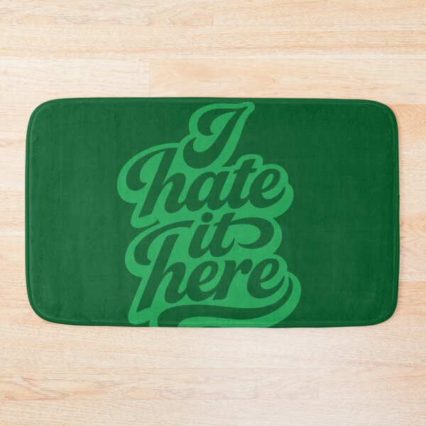 Item preview, I hate it here – Stacked Fluid Typography Statement designed and sold by CryptoAuntie.