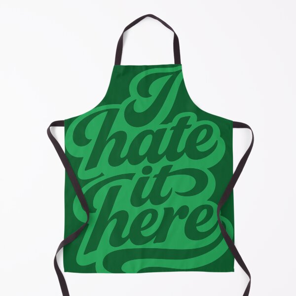 Item preview, I hate it here – Stacked Fluid Typography Statement designed and sold by CryptoAuntie.