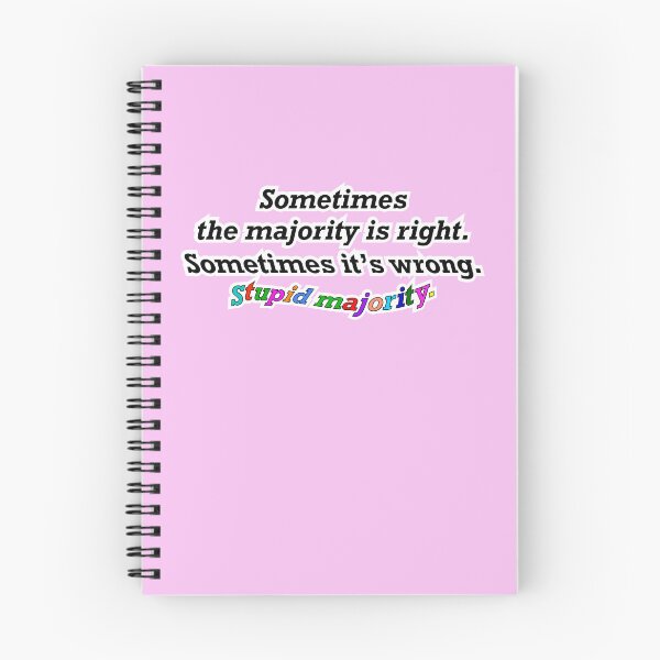 Item preview, Sometimes the majority is right sometimes not, pink background designed and sold by mntimg.