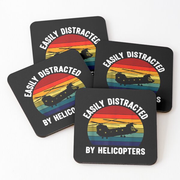 Item preview, Easily Distracted by Helicopters designed and sold by MerchDeviant.