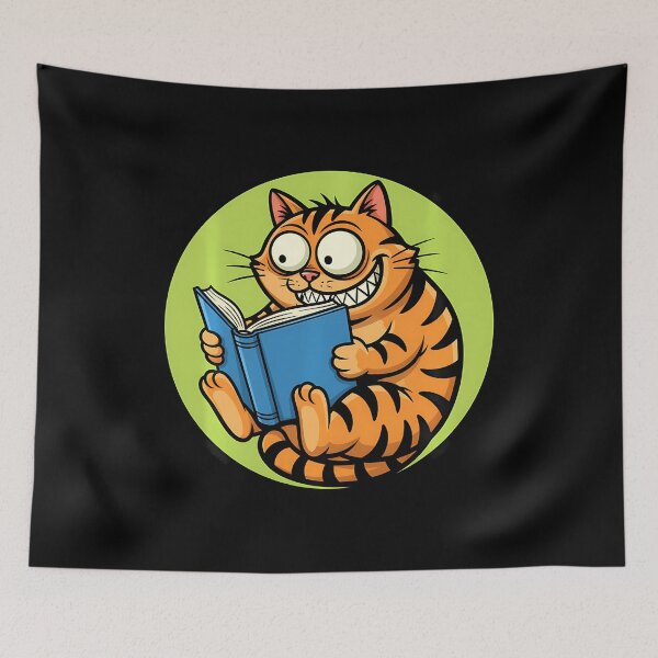 Item preview, Cat Reading A Book Crazy Kitty designed and sold by ogxbxkmkvx25.