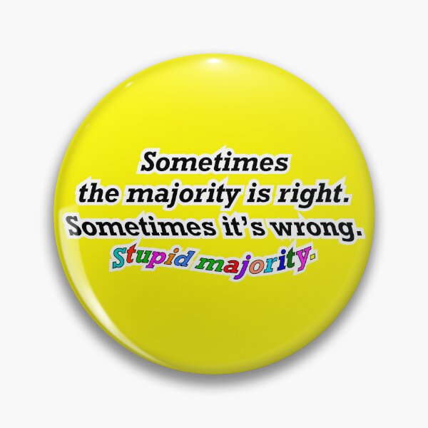 Item preview, Sometimes the majority is right sometimes not, yellow background designed and sold by mntimg.