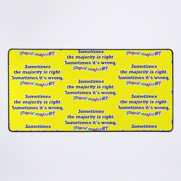 Item preview, Sometimes the majority is right sometimes not, yellow background designed and sold by mntimg.