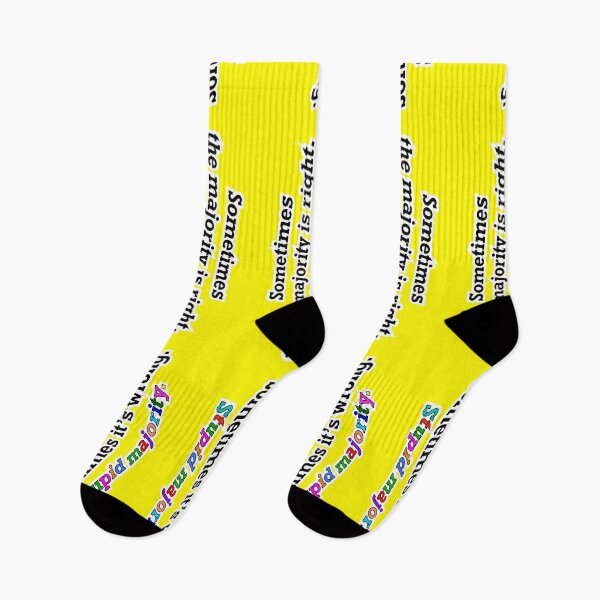 Item preview, Sometimes the majority is right sometimes not, yellow background designed and sold by mntimg.