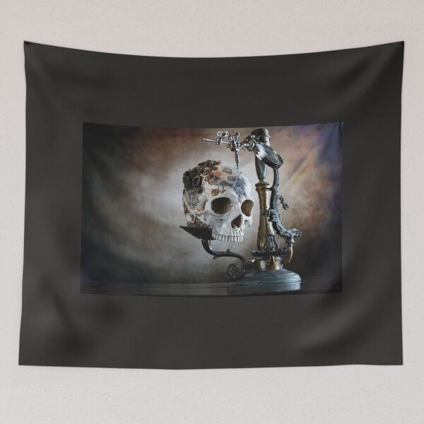 Item preview, Steampunk tattoo skull designed and sold by Cinzia Murgia.