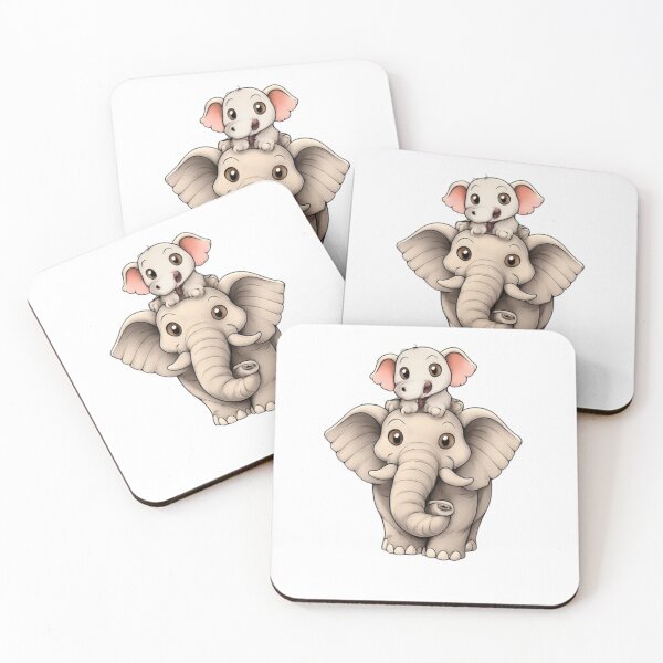 Item preview, Elephants Mother and Child designed and sold by DomGDesign.