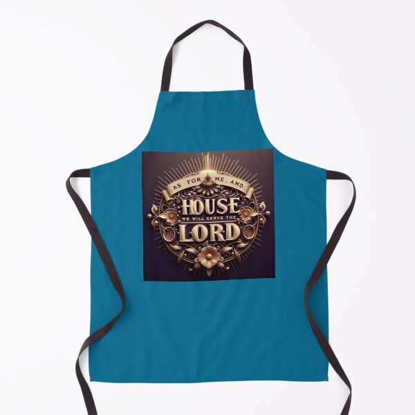 Item preview, As for Me and My House, We Will Serve the Lord – Powerful 3D Christian Faith Label, designed and sold by PaintMeWorld.