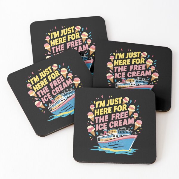 Item preview, I'M Just Here For The Free Ice Cream And Cruise 2024 Funny designed and sold by reeneregen.