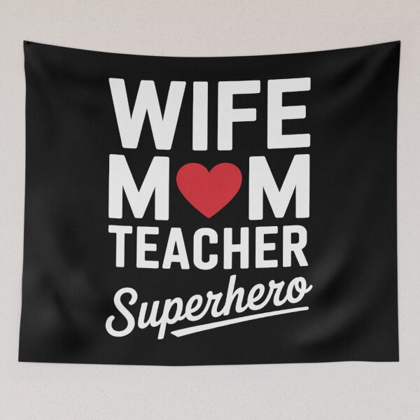 Item preview, Wife Mom Teacher Superhero Mother's Day Teacher Appreciation designed and sold by Morphologiona.