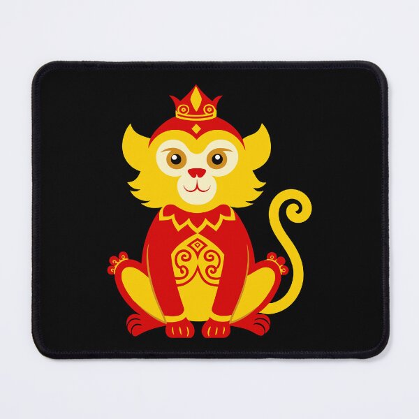 Item preview, Golden Chinese Zodiac Monkey King Illustration designed and sold by Jirada.