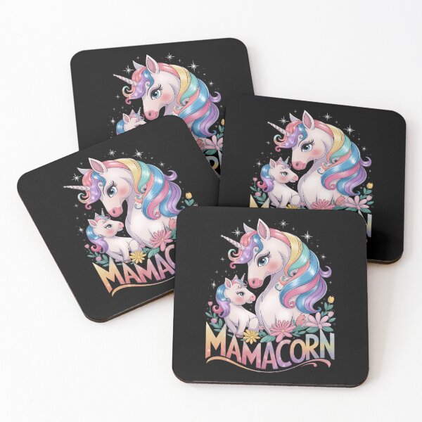 Item preview, Laughing Unicorn Mom & Little Mamacorn Mother's Day designed and sold by Morphologiona.