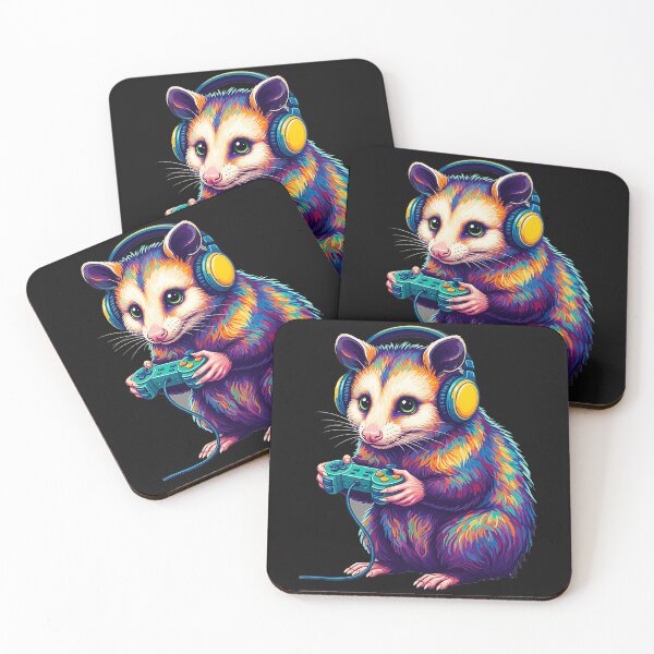 Item preview, Opossum Gamer Gaming Funny Animal designed and sold by FemmeForge.
