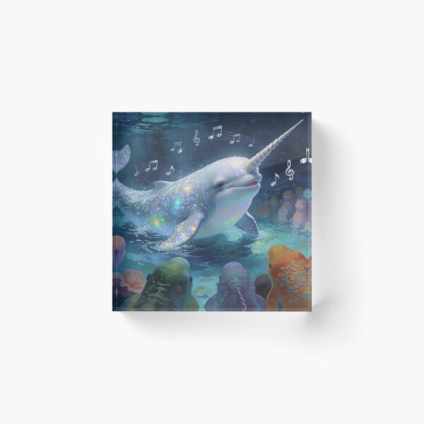 Item preview, Narwhal Concert Under the Sea  designed and sold by Whimsical Art by Angela.