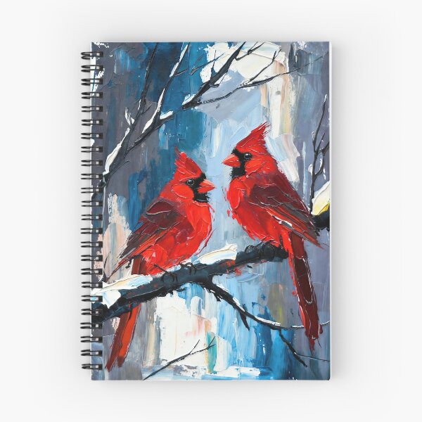 Item preview, Two Red Cardinals on Snowy Branch designed and sold by ChrisButler.