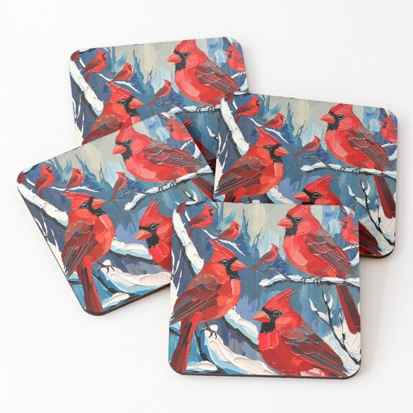 Item preview, Winter Cardinals in Snowfall designed and sold by ChrisButler.