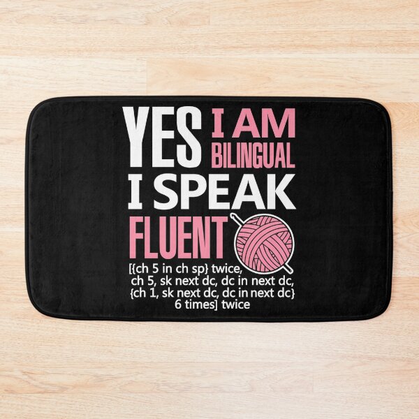 Item preview, Crochet I Am Bilingual Crocheting Needlecraft designed and sold by BarbaraLillie.