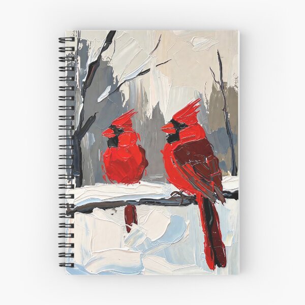 Item preview, Cardenales de invierno en la rama nevada designed and sold by ChrisButler.