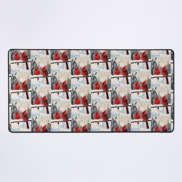 Item preview, Cardenales de invierno en la rama nevada designed and sold by ChrisButler.