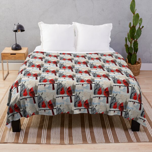 Item preview, Winter Cardinals on Snowy Branch designed and sold by ChrisButler.