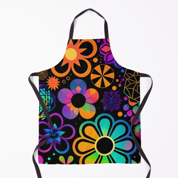 Item preview, Neon Floral Pattern with Vibrant Abstract Flowers designed and sold by NNAANN.