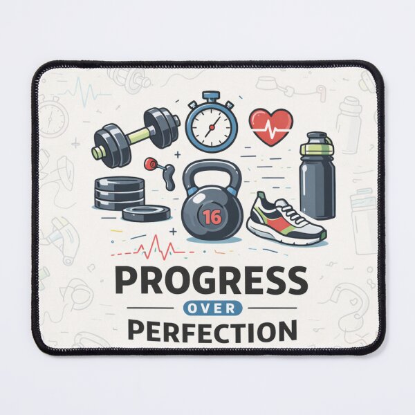 Item preview, Progress Over Perfection Fitness Motivation designed and sold by anandsiva2703.