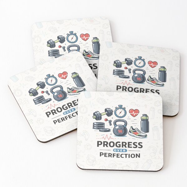 Item preview, Progress Over Perfection Fitness Motivation designed and sold by anandsiva2703.