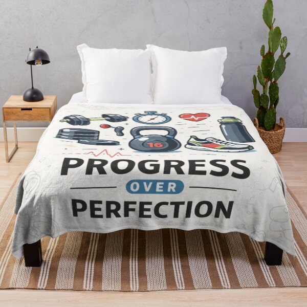 Item preview, Progress Over Perfection Fitness Motivation designed and sold by anandsiva2703.
