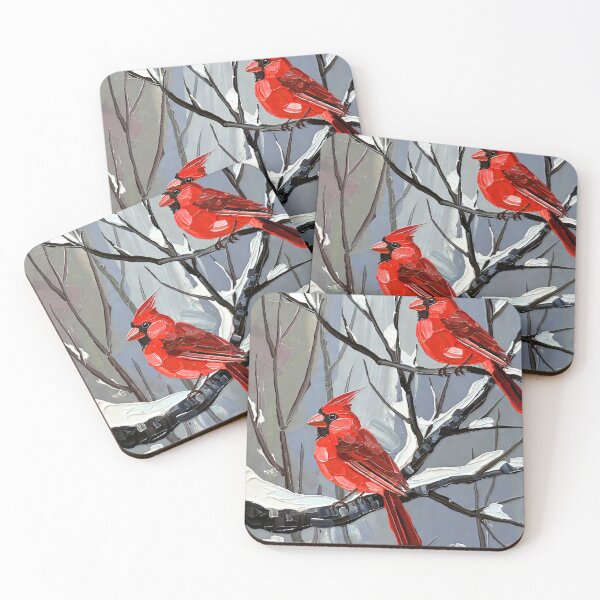 Item preview, Winter Cardinals in Snow on Branches designed and sold by ChrisButler.