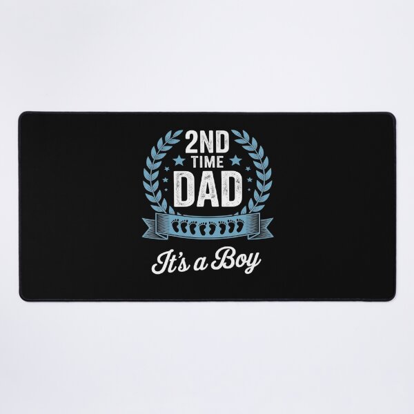 Item preview, 2nd Time Dad It's A Boy Funny Dad Again Second Baby Announce designed and sold by KonopikaaArt.