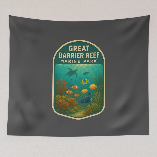 Item preview, Australian National Parks Vintage Prints: Great Barrier Reef designed and sold by PinUpPizzazz.