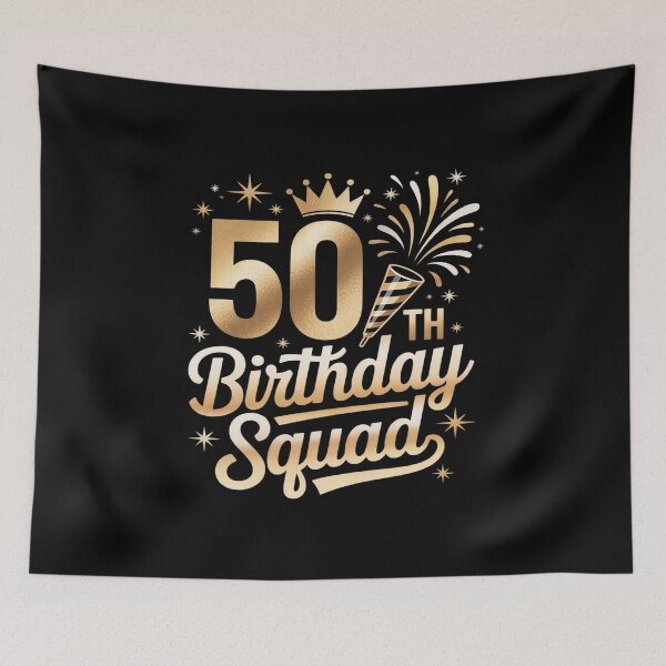 Item preview, 50th Birthday Squad 50 Years Old Birthday Party Group Women designed and sold by KonopikaaArt.