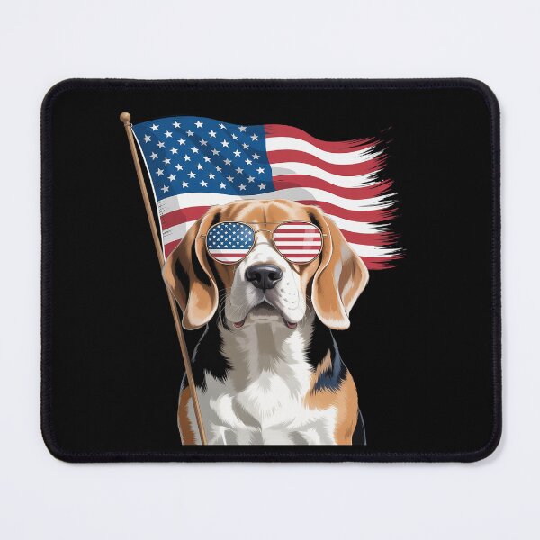 Item preview, American Flag Beagle - Puppy Dog Lover Animal Breeder designed and sold by KonopikaaArt.
