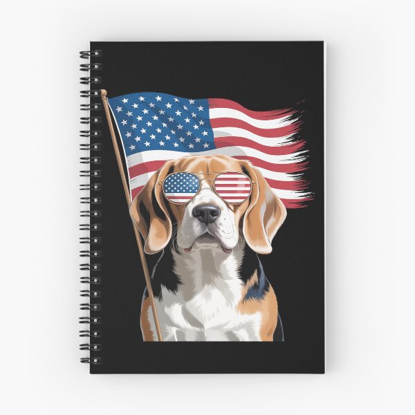 Item preview, American Flag Beagle - Puppy Dog Lover Animal Breeder designed and sold by KonopikaaArt.