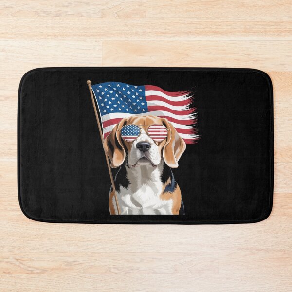 Item preview, American Flag Beagle - Puppy Dog Lover Animal Breeder designed and sold by KonopikaaArt.