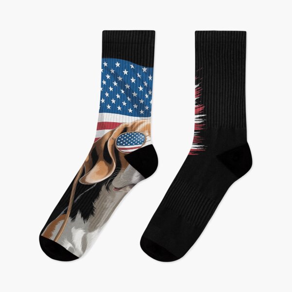 Item preview, American Flag Beagle - Puppy Dog Lover Animal Breeder designed and sold by KonopikaaArt.