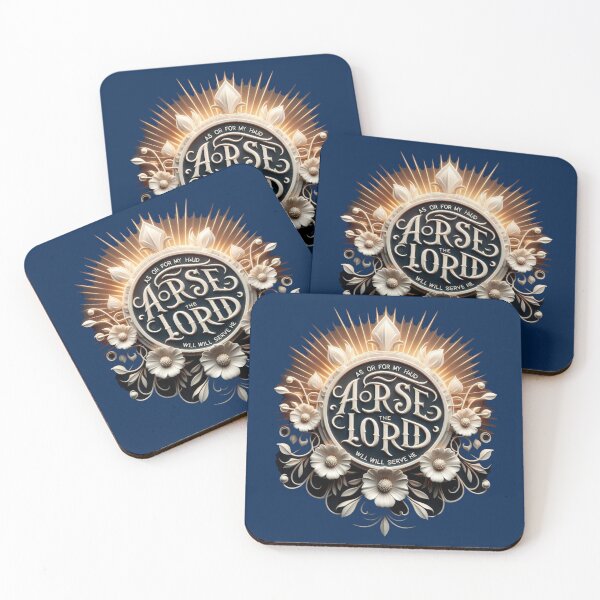 Item preview,  As for Me and My House, We Will Serve the Lord – Powerful 3D Christian Faith Label, designed and sold by PaintMeWorld.
