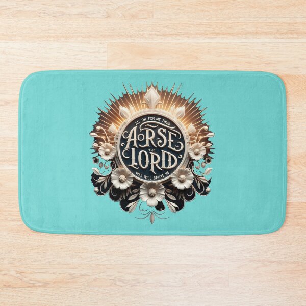 Item preview,  As for Me and My House, We Will Serve the Lord – Powerful 3D Christian Faith Label, designed and sold by PaintMeWorld.