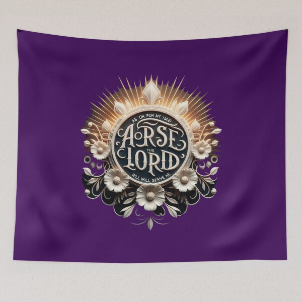 Item preview,  As for Me and My House, We Will Serve the Lord – Powerful 3D Christian Faith Label, designed and sold by PaintMeWorld.