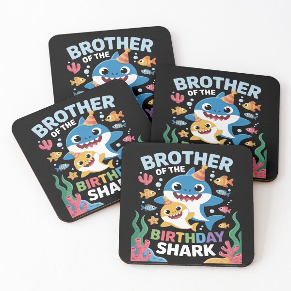 Item preview, Brother Of The Birthday Family Shark Kids Birthday designed and sold by KonopikaaArt.