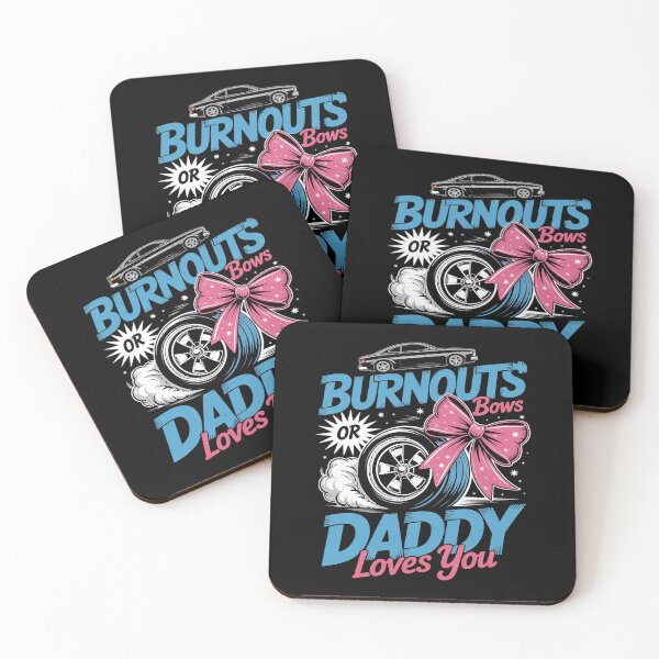 Item preview, Burnouts or Bows Gender Reveal Baby Party Announcement Daddy designed and sold by KonopikaaArt.