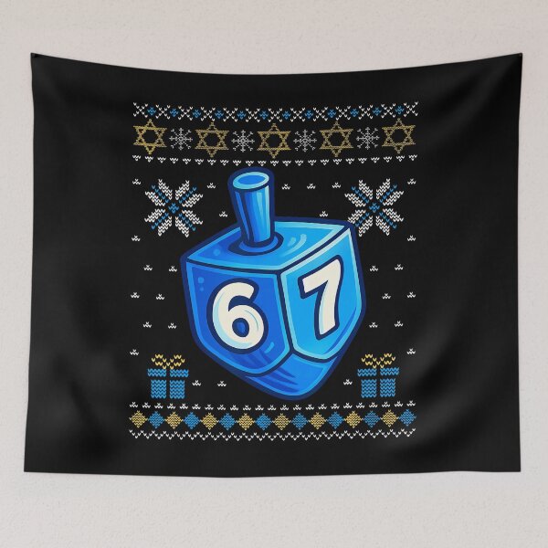 Item preview, Ugly Hanukkah Dreidel Jewish Holiday 67 Kid Meme Toy designed and sold by brokgoingsa.