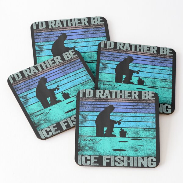 Item preview, I'd Rather Be ice Fishing Retro designed and sold by Namerreh59Art.