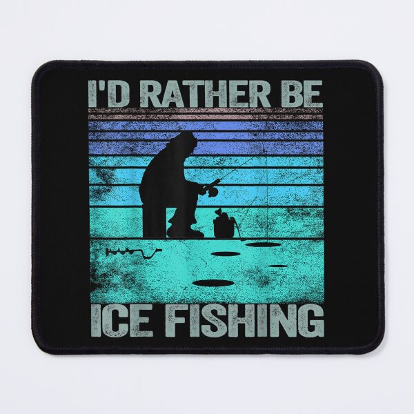 Item preview, I'd Rather Be ice Fishing Retro designed and sold by Namerreh59Art.