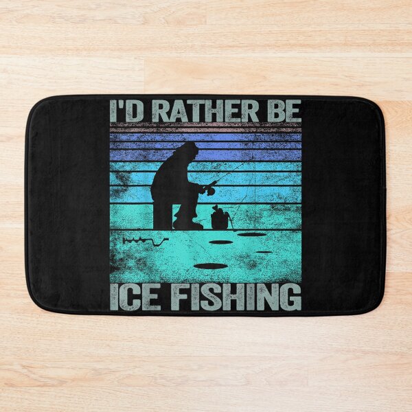 Item preview, I'd Rather Be ice Fishing Retro designed and sold by Namerreh59Art.