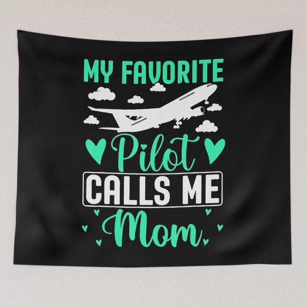 Item preview, Pilot Mom Mother Son Daughter My Favorite Pilot Calls Me Mom designed and sold by guiceltsaxe3.