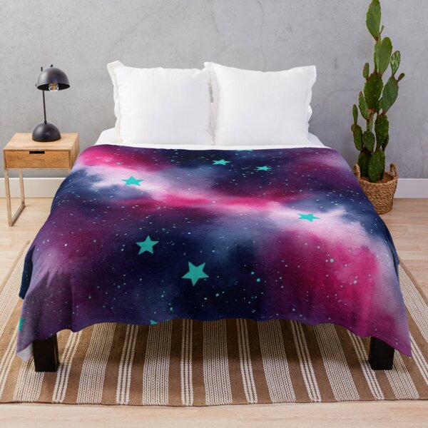 Item preview, Teal Stars Galaxy designed and sold by Kaleidoscope Print.