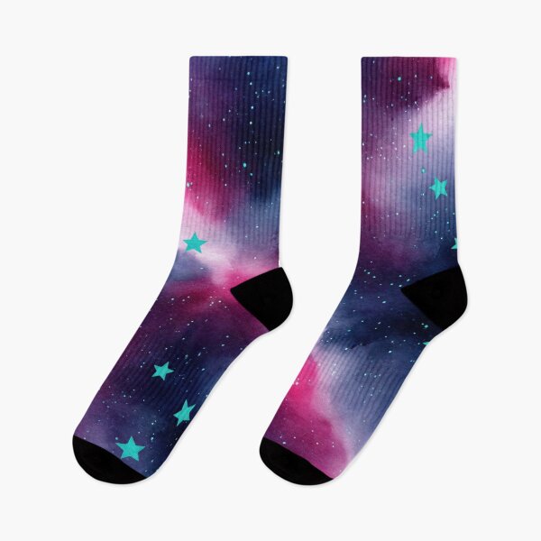 Item preview, Teal Stars Galaxy designed and sold by Kaleidoscope Print.