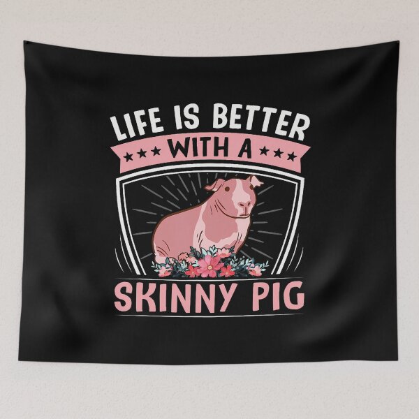Item preview, Hairless Rodent Pet - Life Is Better With A Skinny Pig designed and sold by markettathorn.
