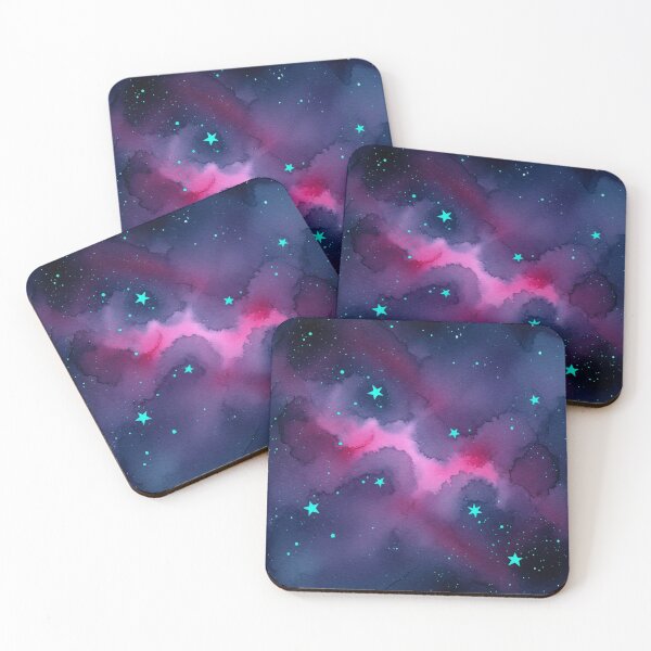 Item preview, Watercolor Nebula Stars designed and sold by Kaleidoscope Print.