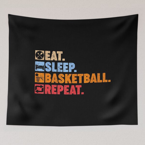 Item preview, Eat Sleep Basketball Repeat ns designed and sold by monetmvbamba.